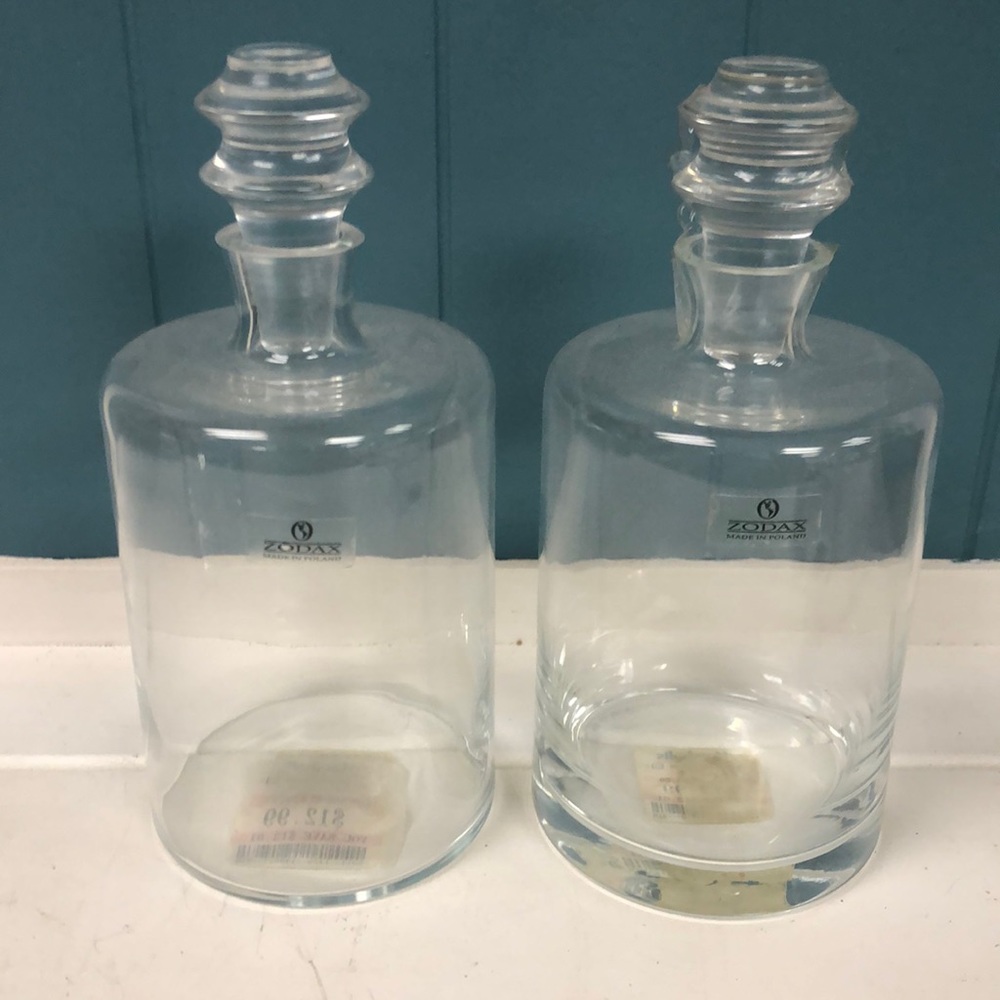 Zodax Apothecary 9” Jar clear glass made in Poland‎